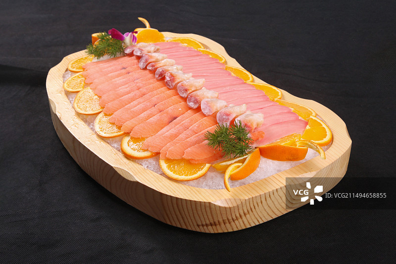 中餐美食-刺身拼盘图片素材