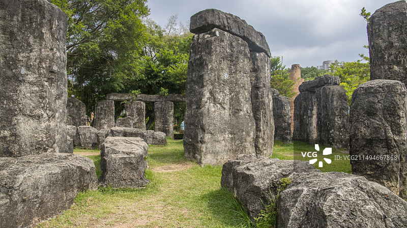 晴朗的天气游览广东深圳世界之窗图片素材