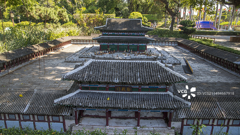 晴朗的天气游览广东深圳世界之窗图片素材