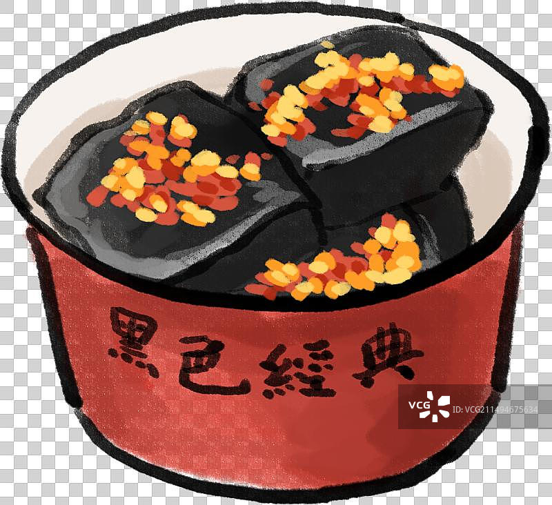 水墨风湘菜长沙美食长沙臭豆腐插画图片素材