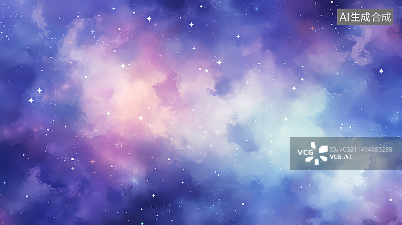 【AI数字艺术】梦幻星空抽象背景图片素材