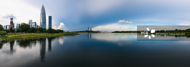 深圳湾人才公园全景图片素材
