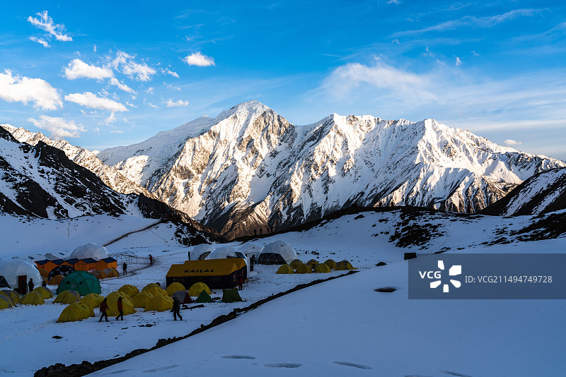 那玛峰C1营地图片素材