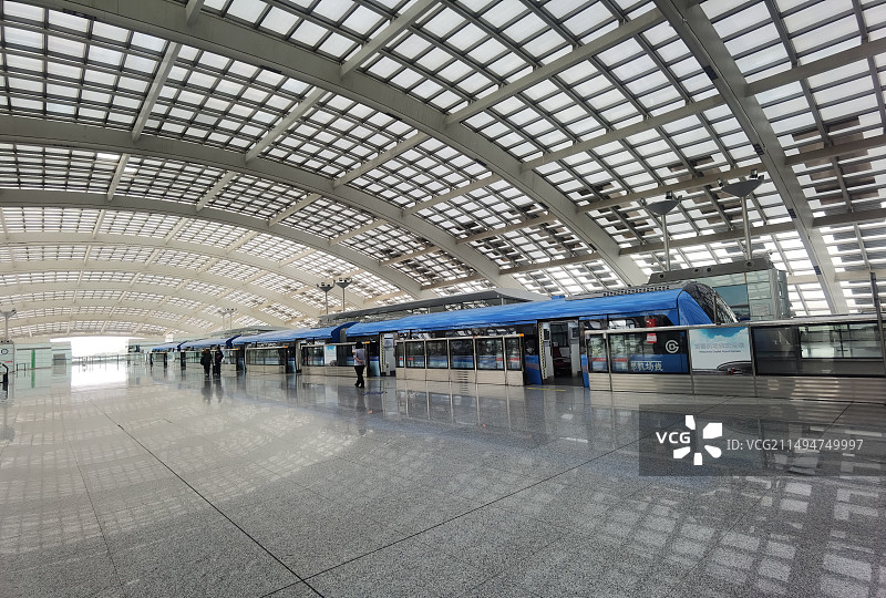 首都机场线列车图片素材