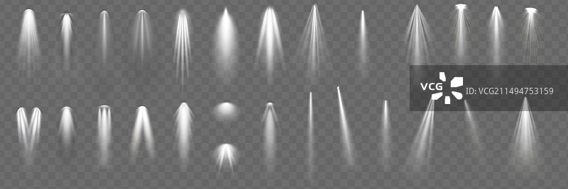 光效发光素材（白色透明背景）图片素材