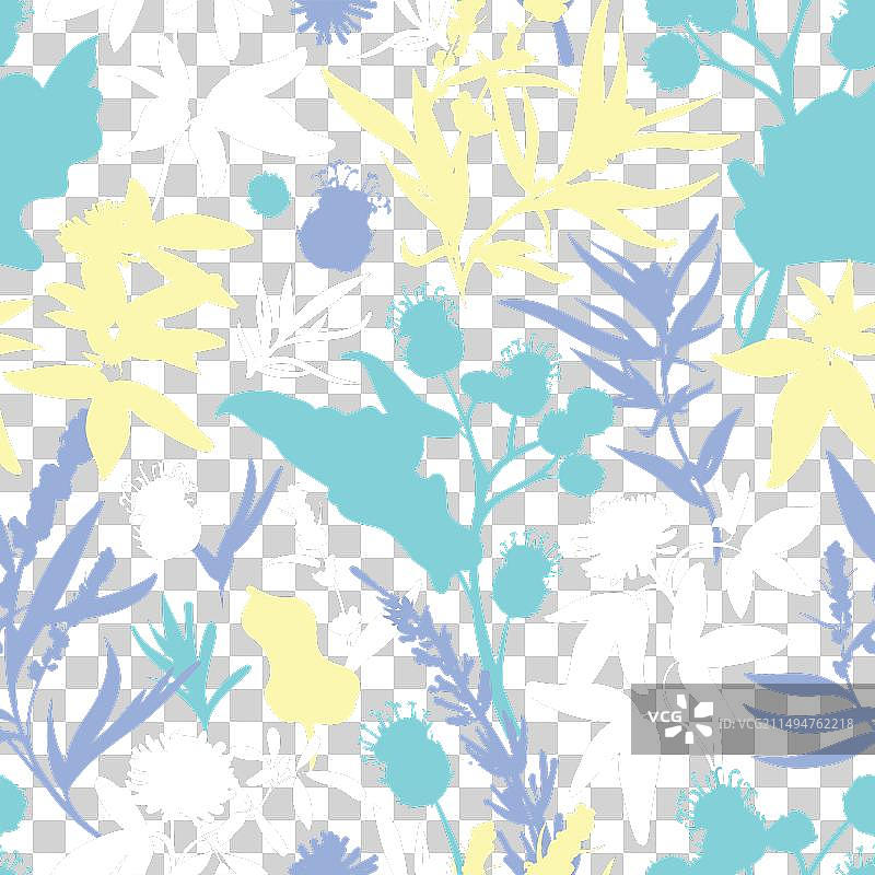 无缝花卉图案图片素材