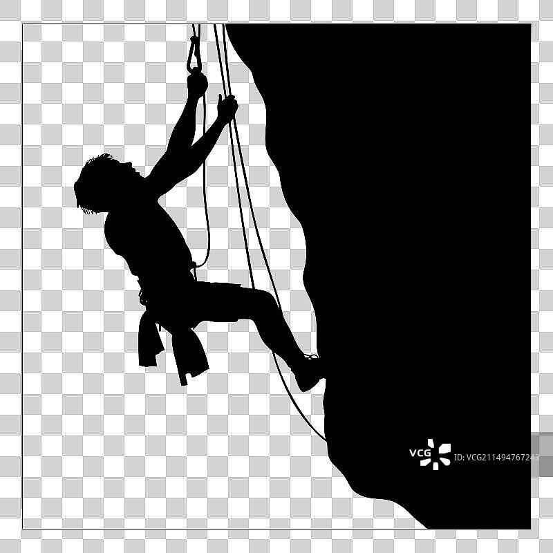 攀岩者系列图片素材