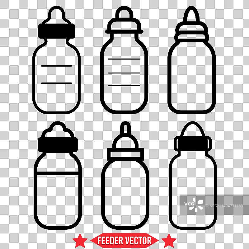 增强婴幼儿喂养剪影图片素材