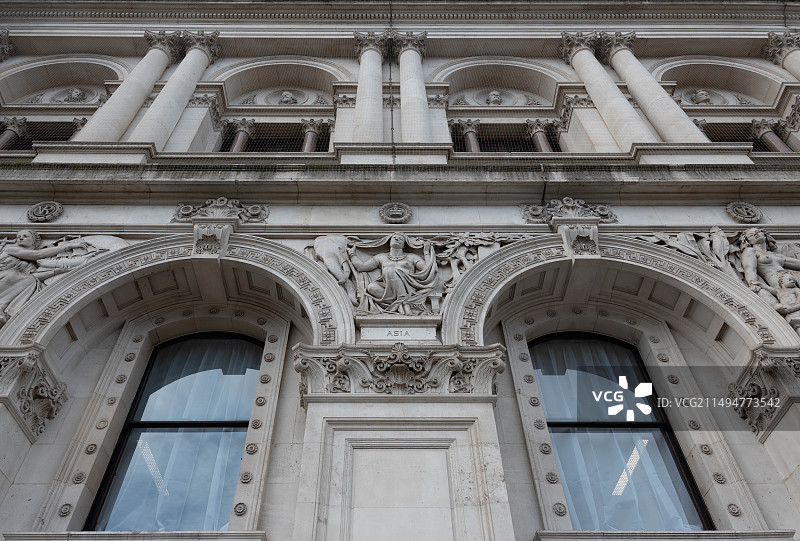 伦敦London 唐宁街Downing St white hall图片素材