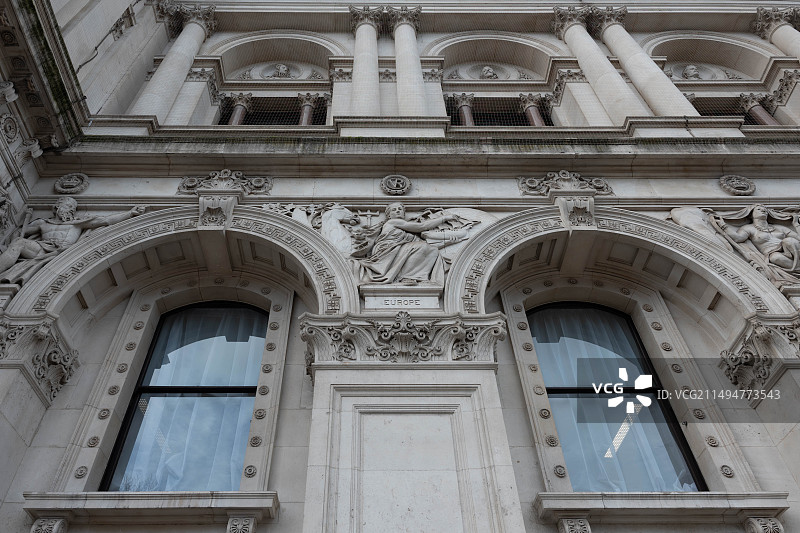 伦敦London 唐宁街Downing St white hall图片素材