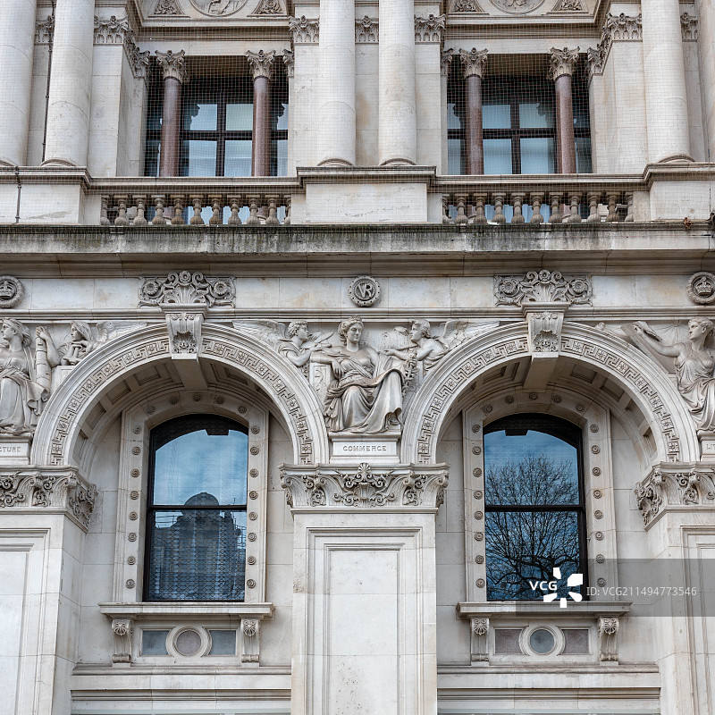 伦敦London 唐宁街Downing St white hall图片素材