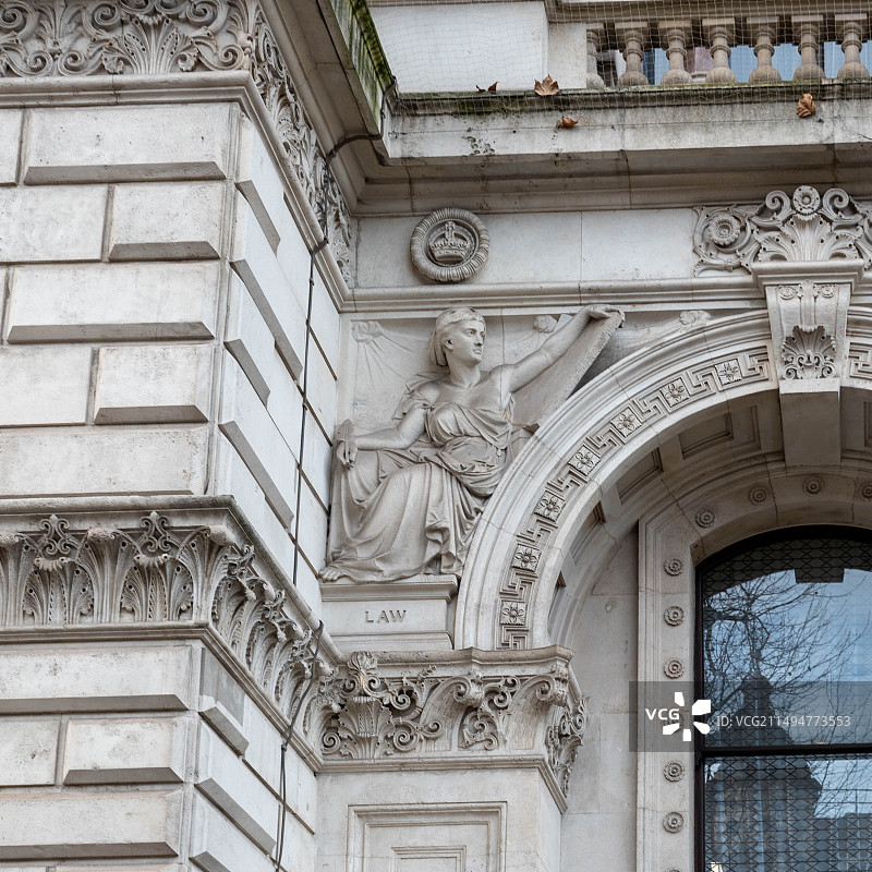 伦敦London 唐宁街Downing St white hall图片素材