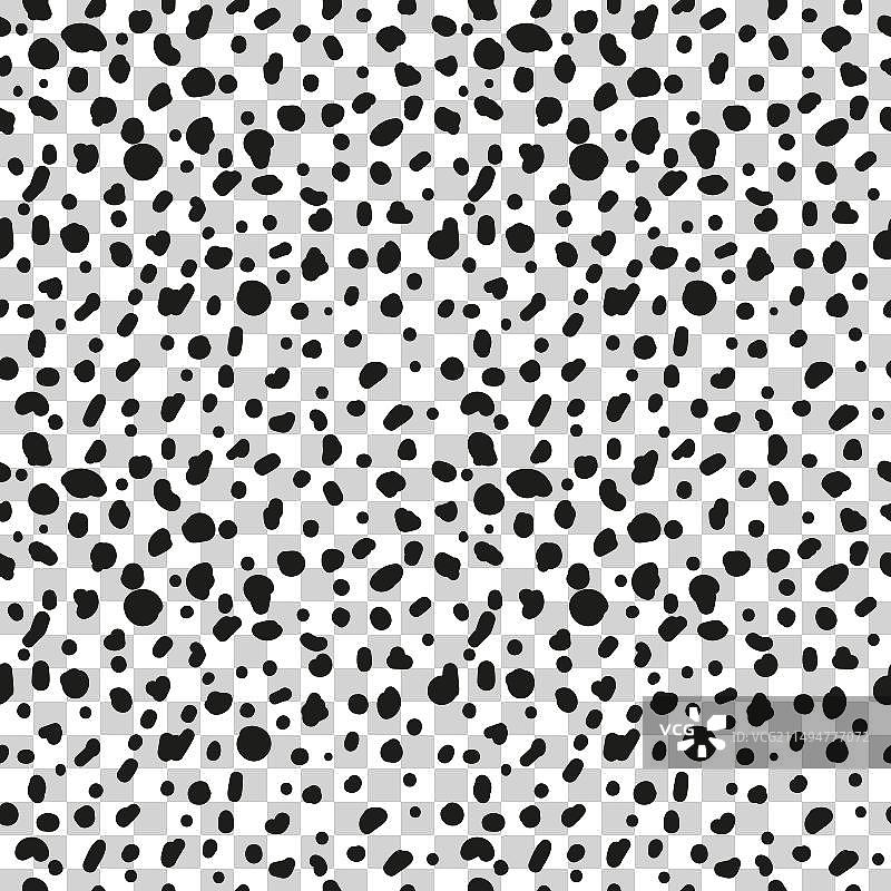 单色黑色涂鸦点无缝图案图片素材
