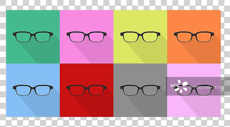 眼镜图标合集图片素材