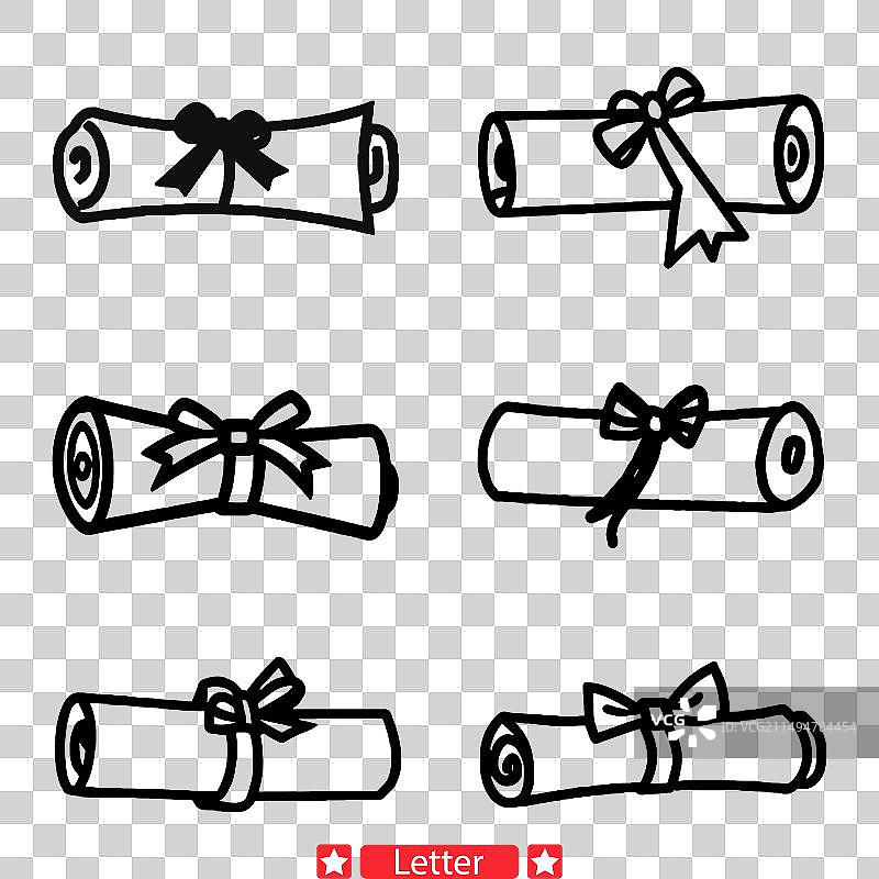 时尚的字母剪影图片素材