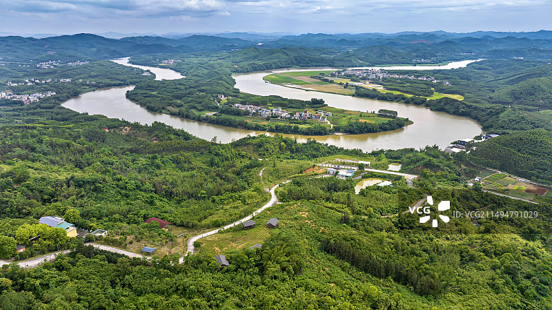 广西柳州市鹿寨县江口乡三岔湾景区风光图片素材