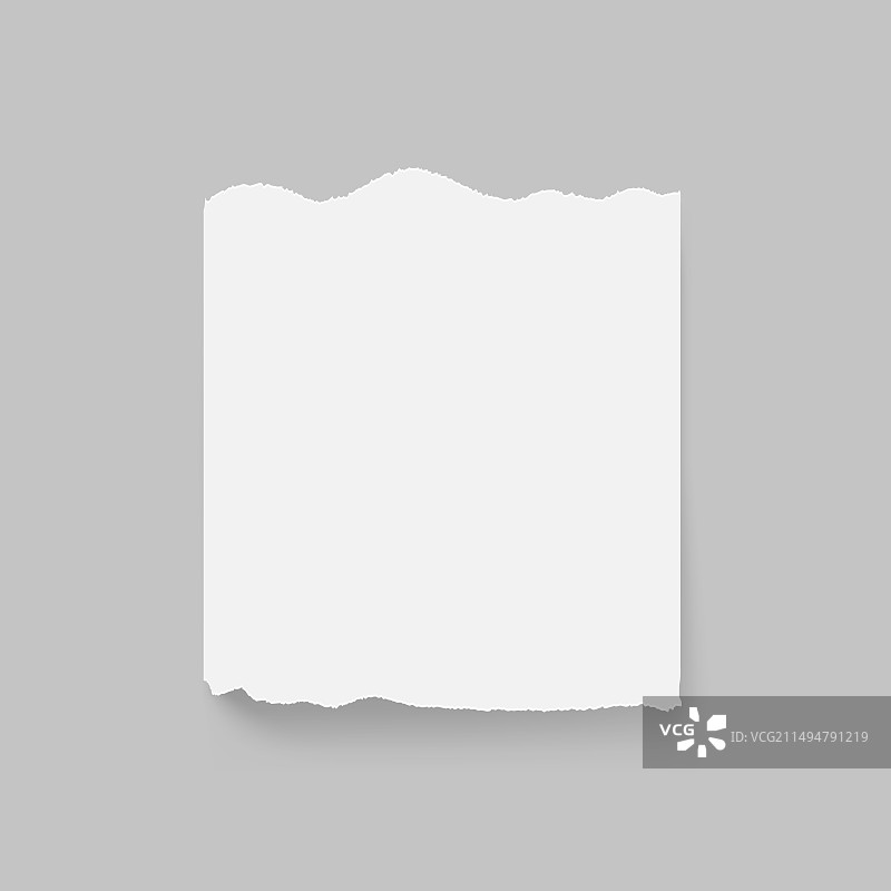 带阴影的白色撕裂纸张图片素材