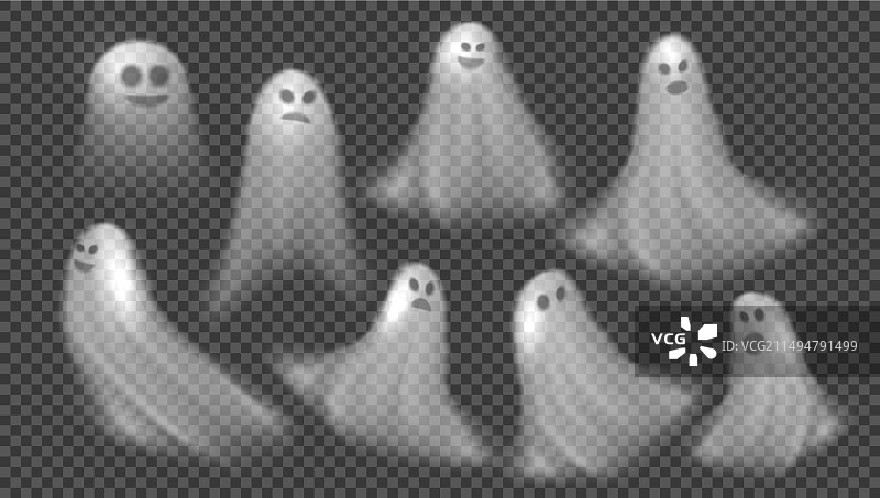 3D透明飞行幽灵图片素材