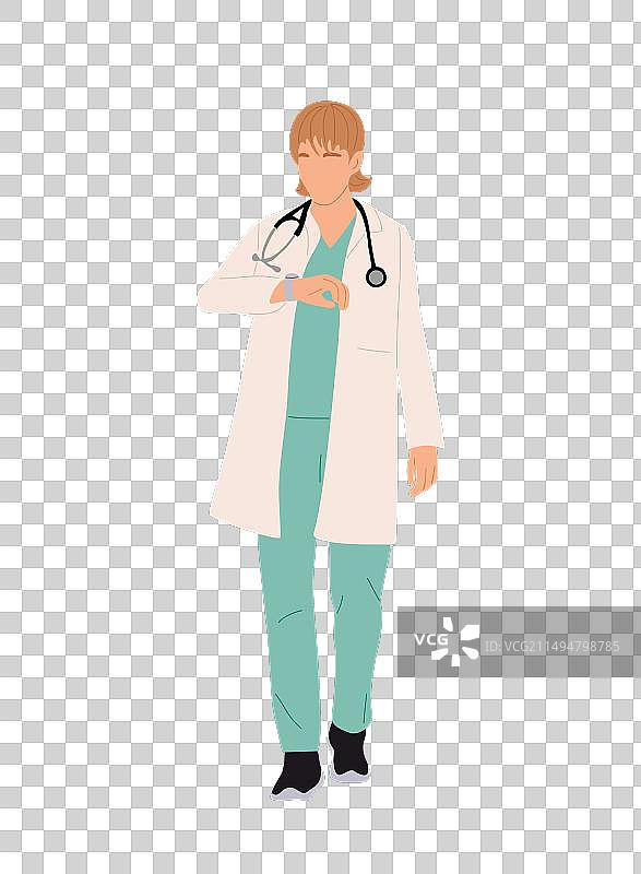 身穿医院制服的女医生图片素材