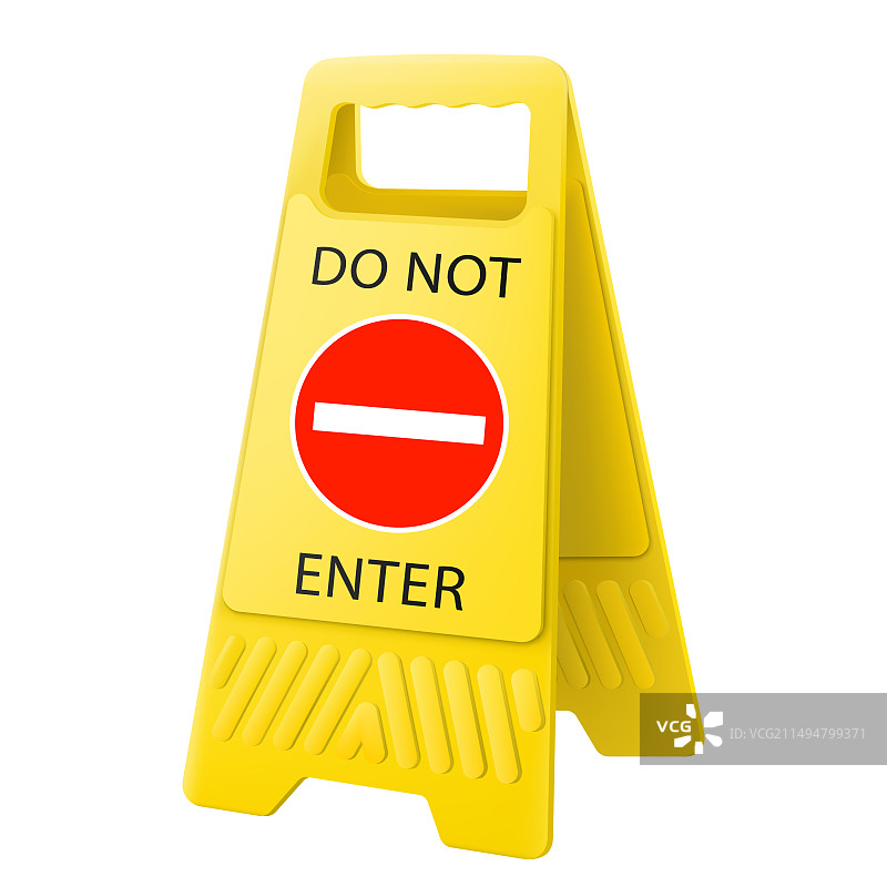 红色禁止入内警告标志图片素材