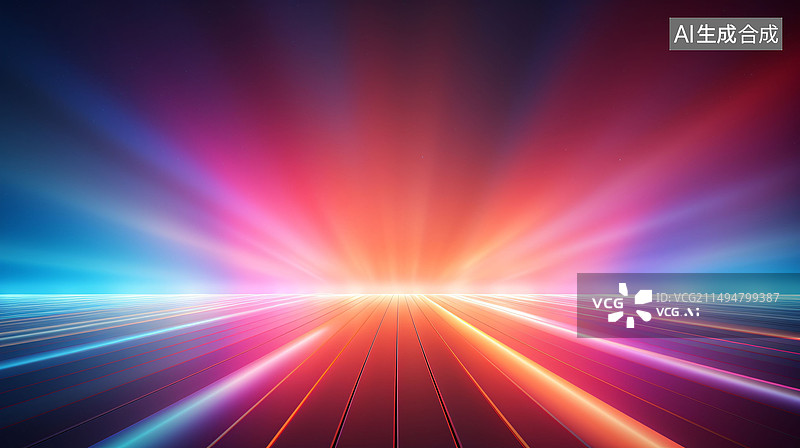 【AI数字艺术】放射线科技感纹理KV主视觉商务PPT背景图片素材