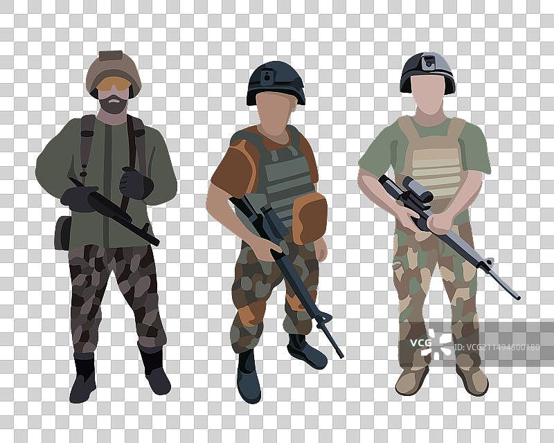 军人合集图片素材