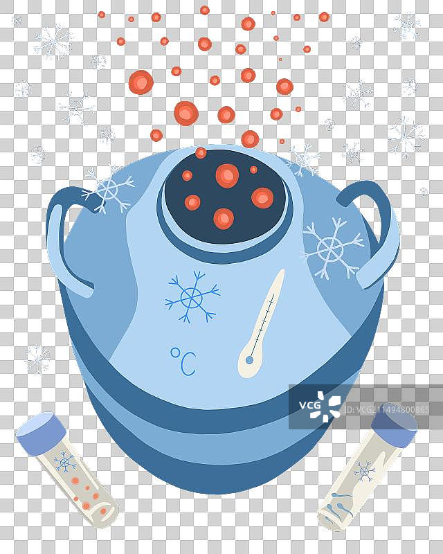 干细胞冷冻卵子冷冻图片素材