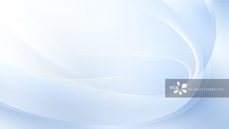 浅蓝色波浪线条现代背景图片素材