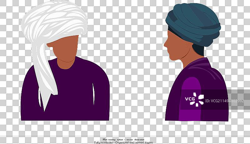戴头巾的男人图片素材