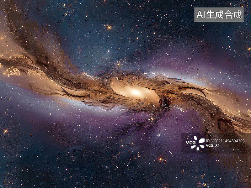 【AI数字艺术】太空中的宇宙星河图片素材