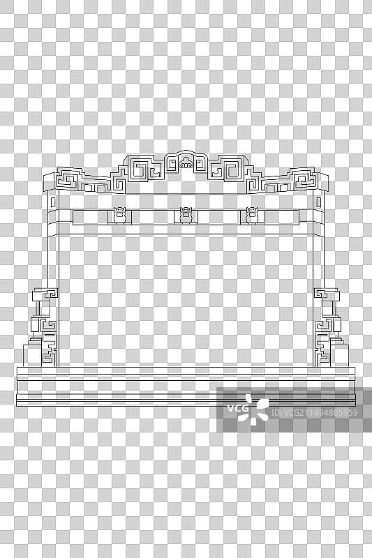 江苏南京音乐台线稿图片素材