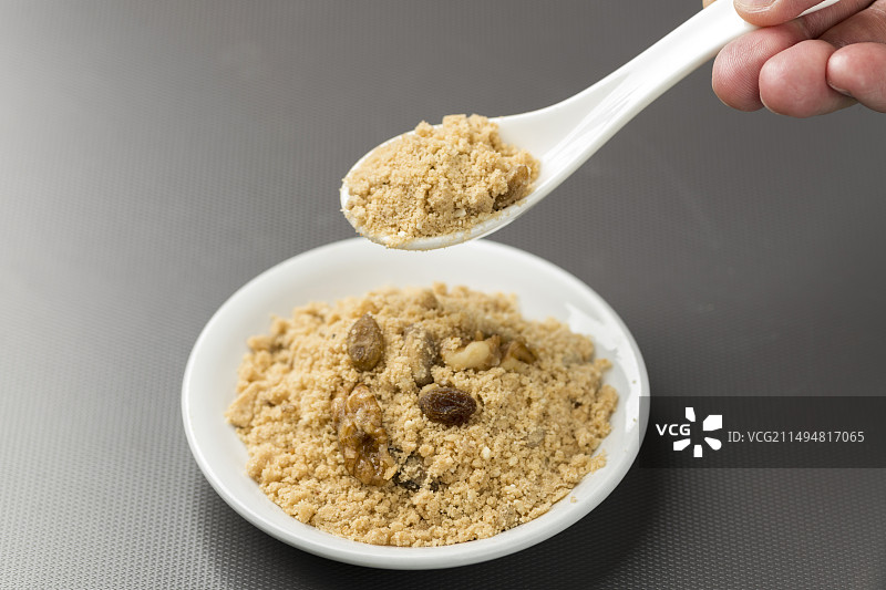 天津传统美食小吃油茶面特写图片素材