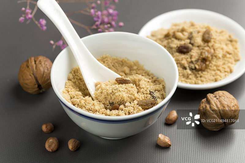 天津传统美食小吃油茶面特写图片素材