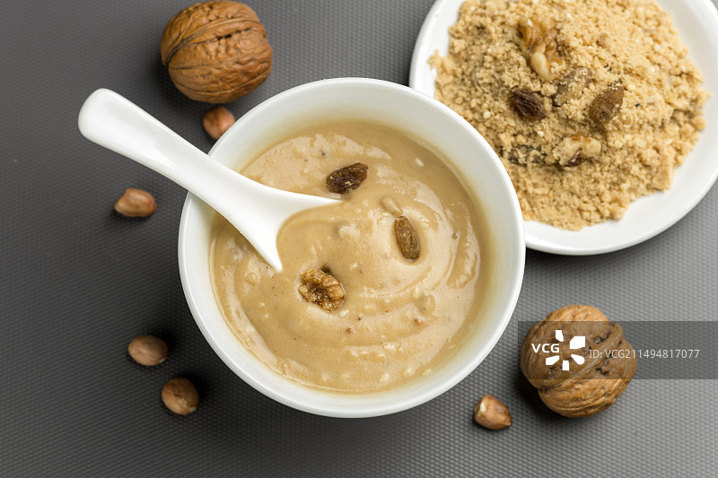 天津传统美食小吃油茶面特写图片素材