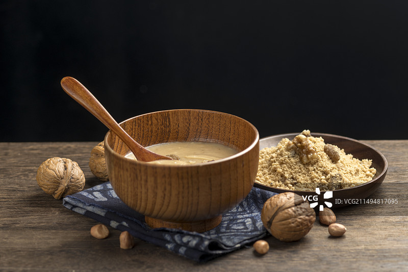 天津传统美食小吃油茶面特写图片素材