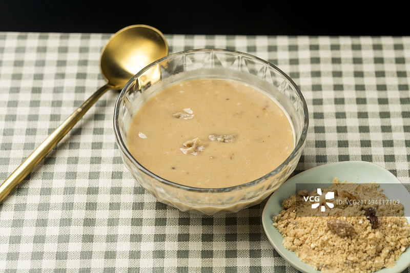 天津传统美食小吃油茶面特写图片素材