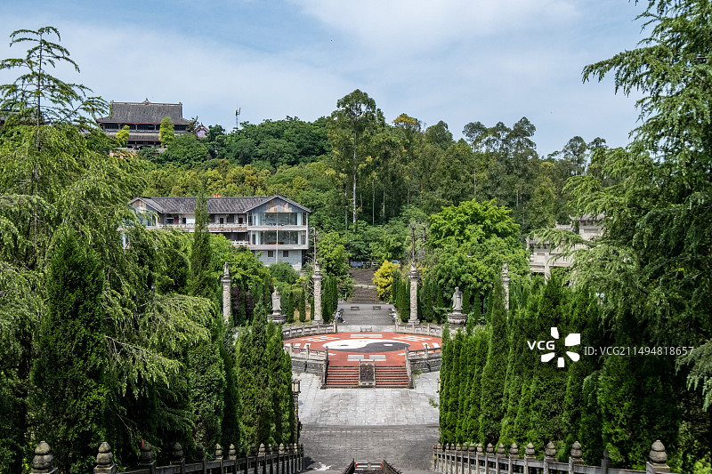 四川省内江市市中区交通乡玉皇观内景图片图片素材