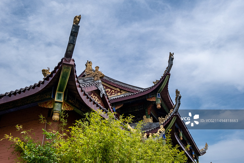 四川省内江市市中区交通乡玉皇观内景图片图片素材