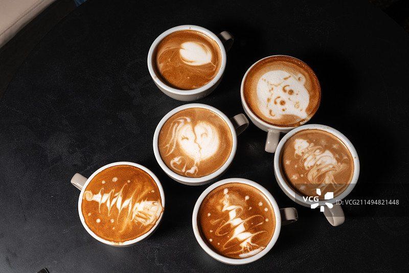 咖啡拉花图片素材