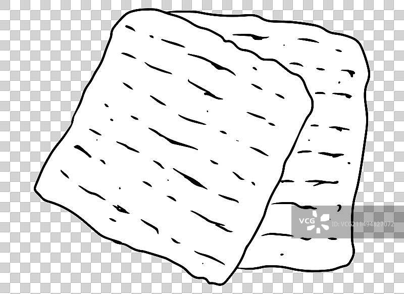 逾越节的无酵饼轮廓图片素材