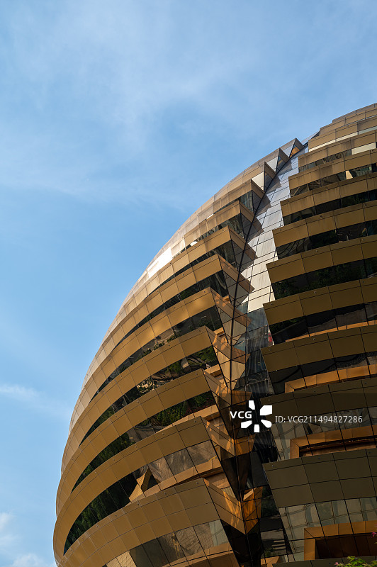 杭州地标杭州洲际酒店大金球图片素材