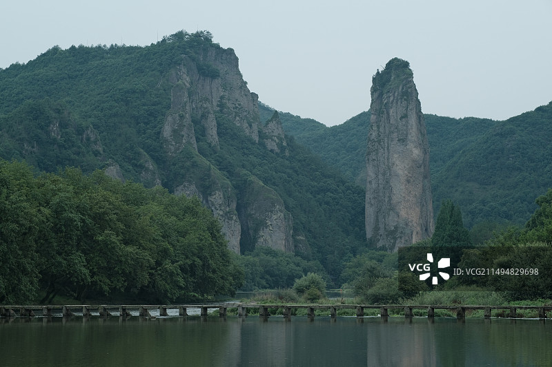 浙江省丽水市莲都区古堰画乡景区鼎湖峰图片素材