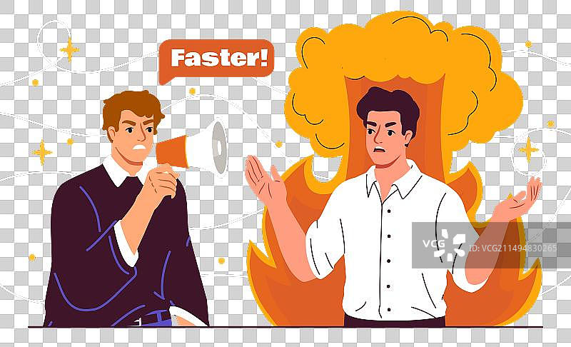 员工职业倦怠概念图片素材