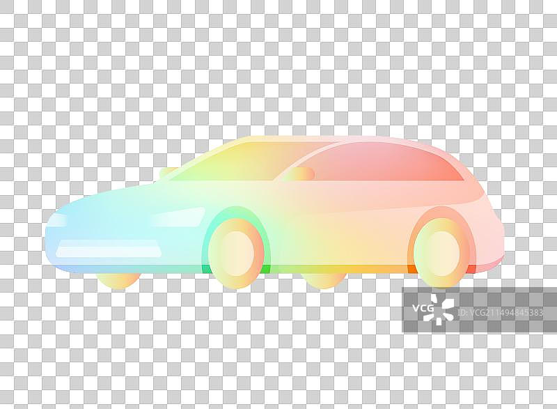 幻彩渐变汽车图片素材