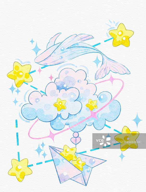 水彩小物图片素材