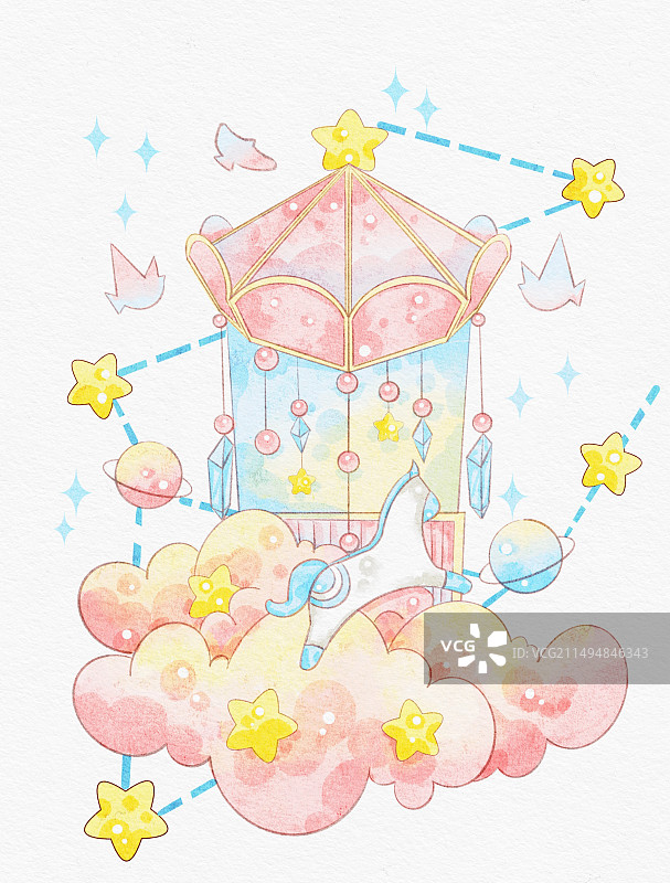 水彩小物图片素材