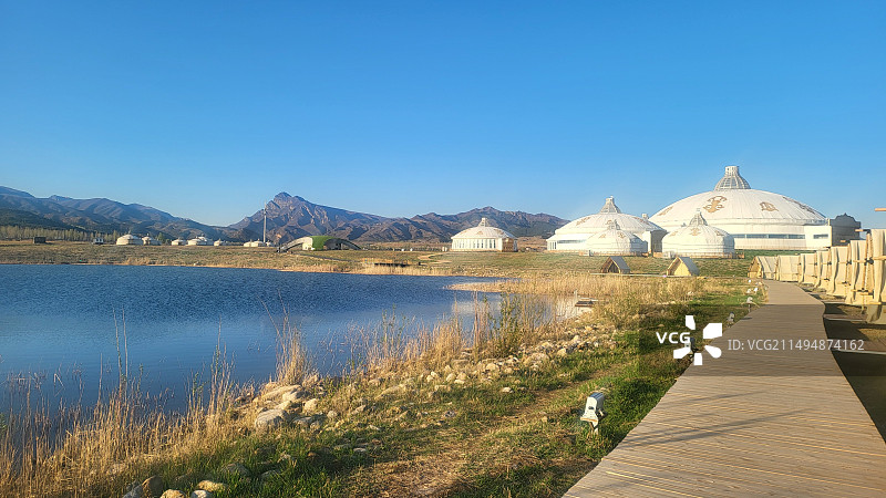 四月下旬敕勒川草原图片素材