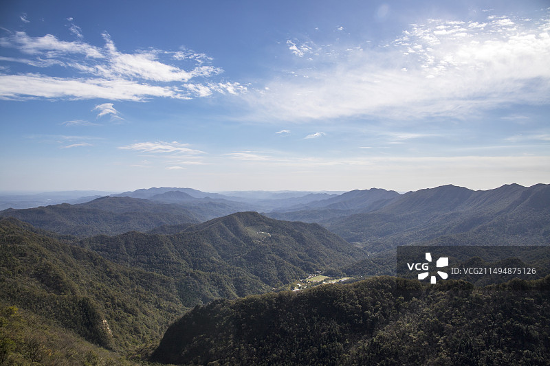 湖北省随州市大洪山风景区白天风光图片素材