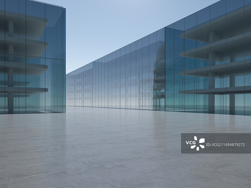 玻璃建筑办公大楼建筑广场图片素材