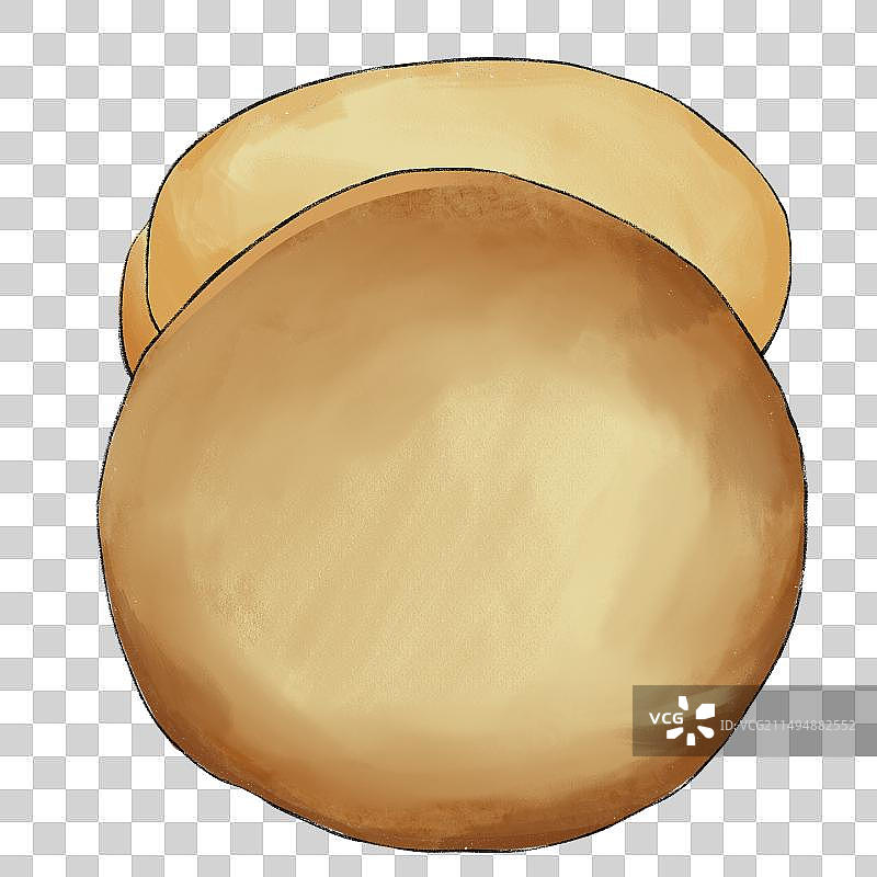 新疆烤馕土特产美食插画图片素材